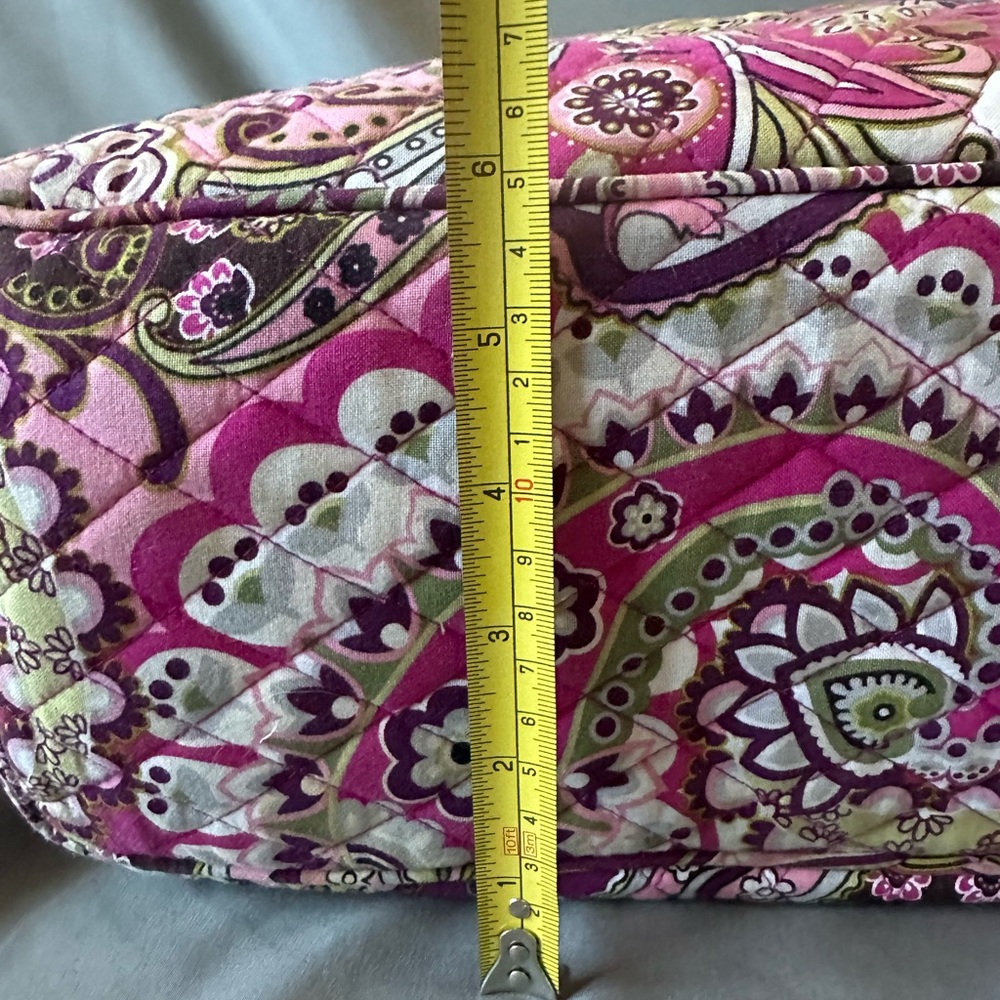 Vera Bradley Laura Shoulder Bag in the Very Berry Paisley pattern - Picture 6 of 10